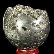 Polished Pyrite Sphere - Peru #65106-1
